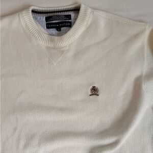 Tommy Hilfiger Men's Off-White Crewneck Sweater
